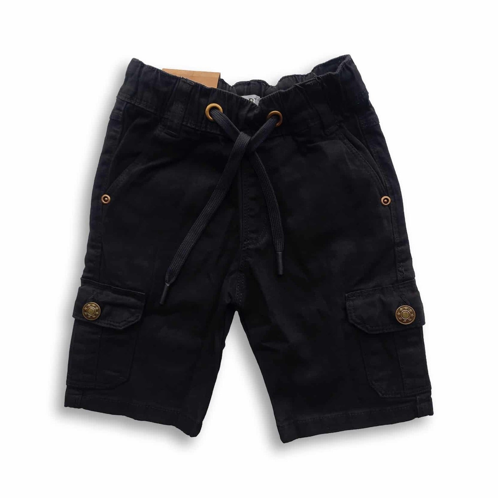 Short Cargo Noir Firetrap Pour Garçon - Taille 3-4 Ans, 100% Coton, état Parfait