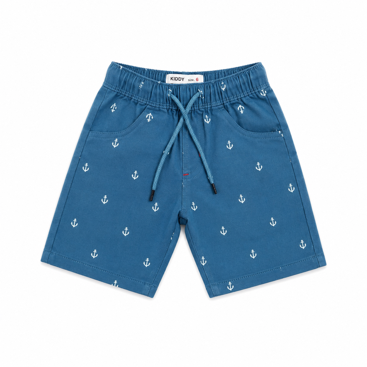 Boys All Over Anchor Print Shorts – Ocean Blue