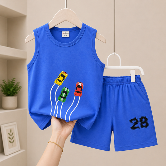 Racing Cars Megi Set – Royal Blue
