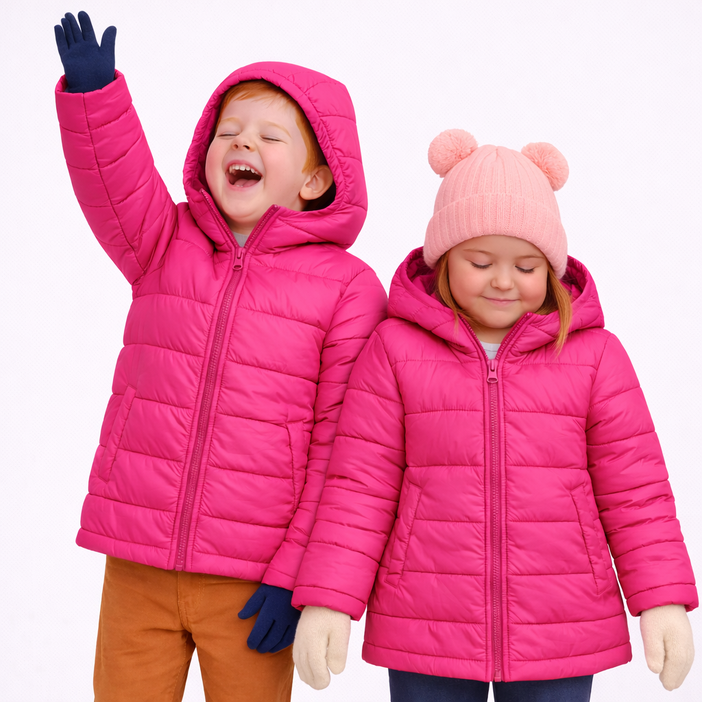 Kids Exclusive Winter Padding Jacket Pink – AladinKids