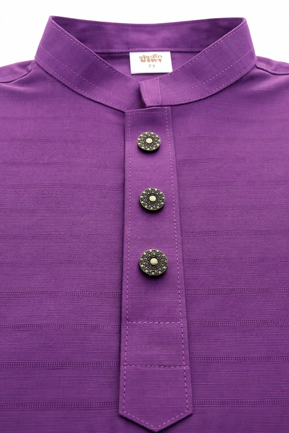 Imperial Touch Premium Cotton Purple Panjabi for Boys