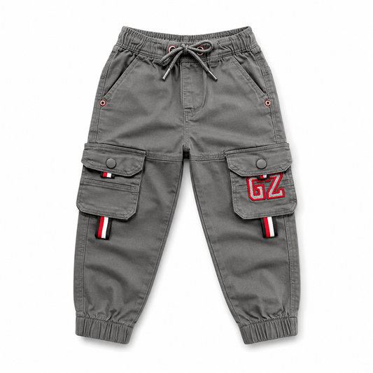 Boys Harmonium Six Pocket Cargo Full Pant GZ Ash