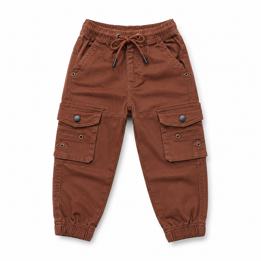 Boys Harmonium Six Pocket Cargo Full Pant Chocolate – Dhaka