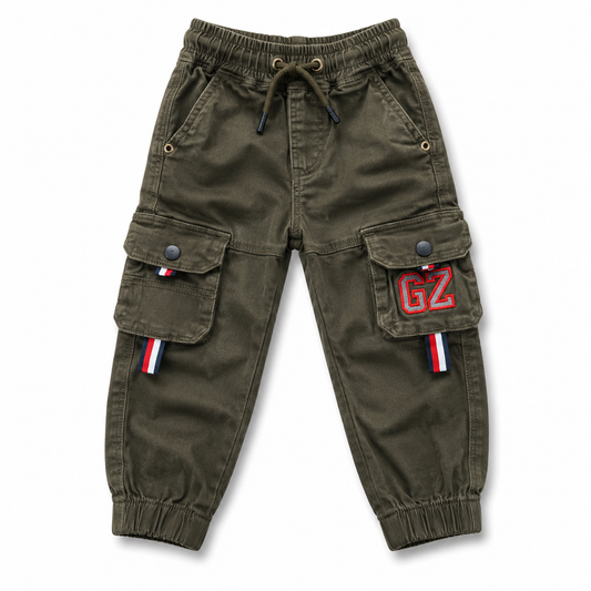 Boys Harmonium Six Pocket Cargo Full Pant GZ Velvet Olive