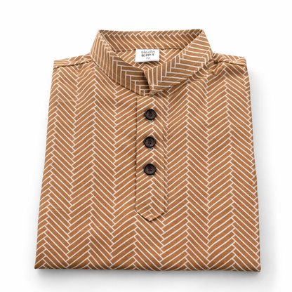 Regal Herringbone Signature Cotton Panjabi for Boys