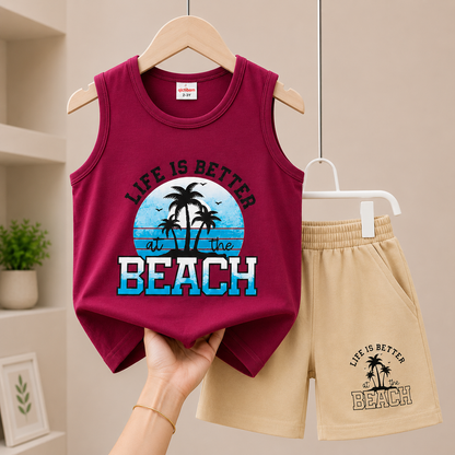Beach Life Megi Set – Wine Red