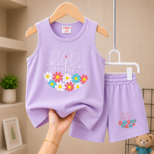 Hello Spring Sleeveless Megi Set – Lavender