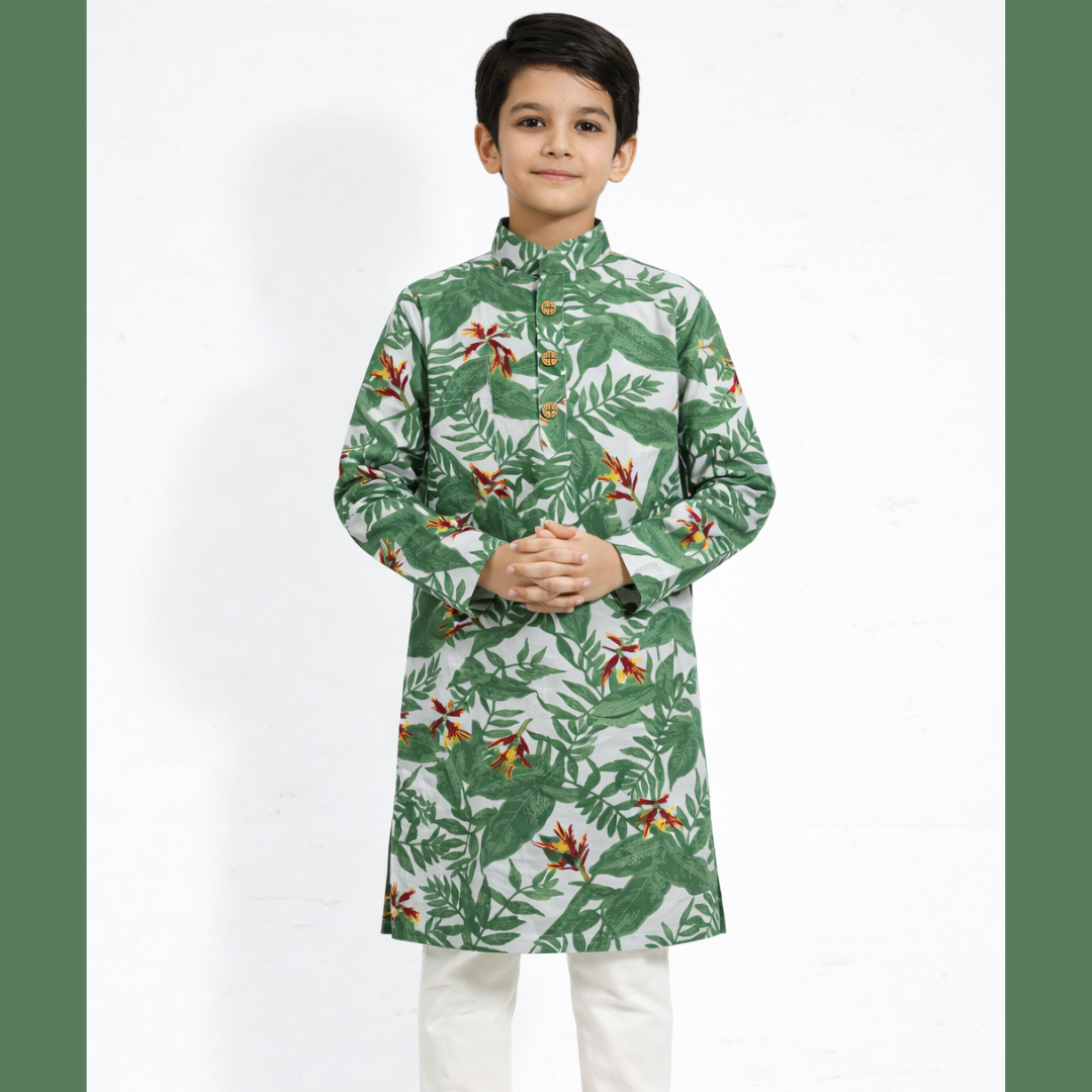 Grand Royale Botanical Cotton Panjabi for Boys