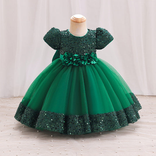 Emerald Green China Party Dress – Royal Princess Style