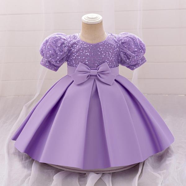 Lilac China Party Dress – Elegant Princess Style