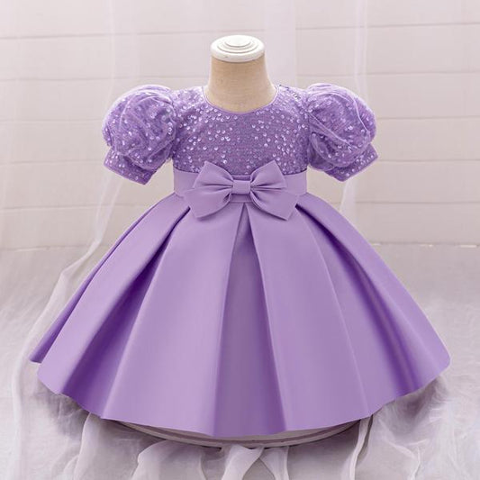 Lilac China Party Dress – Elegant Princess Style