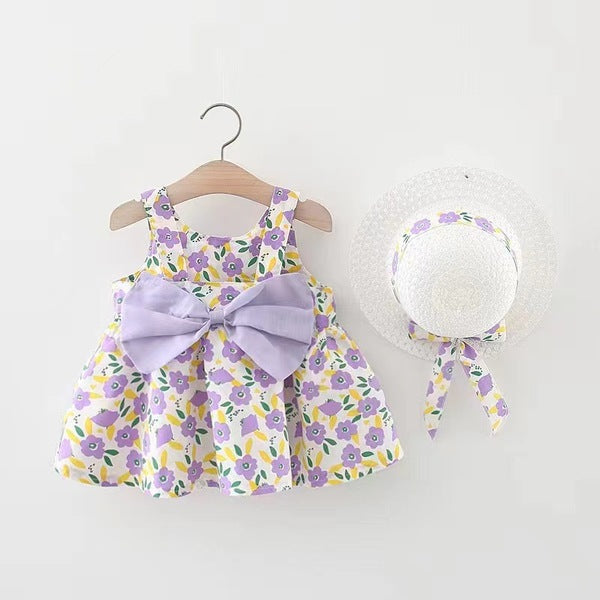 Lavender Floral China Summer Dress – Fresh & Cute Style