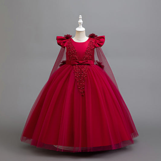 Ruby Red China Party Gown – Grand Princess Style