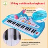 37 Keyboard Keys Mini Electronic Piano with Microphone
