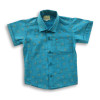 All Over Printed Boys Shirt Blue Green