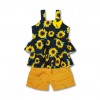 Baby Girls Summer Frock & Pants Set  Sunflower