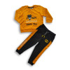 Boys Batman Printed Winter Sweatshirt & Trouser Set Orange & Black