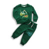 Boys Digger Printed Winter Sweatshirt & Trouser Set Green