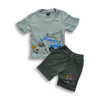 Boys Excavator Printed T-shirt & Pant Set Paste