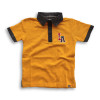 Boys Stylish Embroidery Polo Shirt Yellow Orange