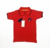 "Boys' Stylish Polo T-Shirt  Same Collar_Red"