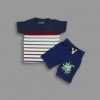 Boys T-shirt & Pant Set  Multicolor Stripe