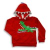 Cute Crocodile Winter Hoodie for kids Red