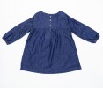 Denim Full Sleeve Girls Fashionable Tops_Navy Blue