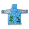 Dino World Printed Waterproof Raincoat with Bag Pocket for Boys & Girls