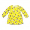 Fashionable Girls Full Sleeve Frock   All Over Print_Yellow