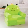 Foldable Plush Sofa Bed: Green Frog