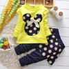 Girls Skirt Fashion Full Sleeve  Tops and Pant_Yellow
