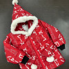 Kids Multicolor Winter Puffer Jacket Red