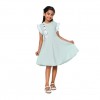 Layer Ruffle Sleeve Frock  for Girls Polka Pest