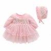 Light Pink Baby Girls Party Dress with Headwear