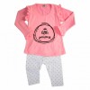 Little Princess full sleeve tops and pant for Girl's_Pink
