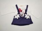 Mini Mouse Stripe Full Sleeve  Dress for Girls_Navy blue