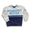 Nautica Rubber Printed Sweatshirt for Boys Ash & Blue