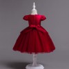 Short Sleeve Red Party Dress