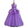 Fashion Purple Baby Girl Wedding Veil Dresses