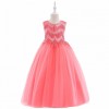 Sleeveless Long Pink color Princees Party
