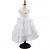 White color Girls Party Dress