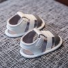 Premium Baby Sandle PEU Leather (Ahs & White)