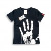 Scary Hand Black & White Half Sleeve Boys T-shirt