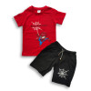 Spiderman Printed T-shirt & Pant Set Red
