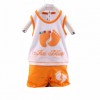 Orange Foot Style Summer Dress