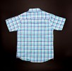 Violet Box Check Stylish Short Sleeve Boys Shirt_Sky