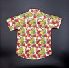 Watermelon & Pineapple All Over Print Stylish White Short Sleeve Boys Shirt