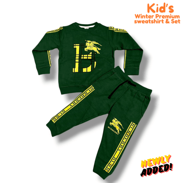 Boys B.Berry Winter Sweatshirt & Trouser Set Green