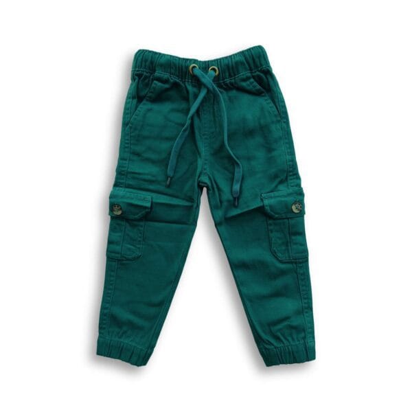 Boys Cargo Stretch Full Pant Green